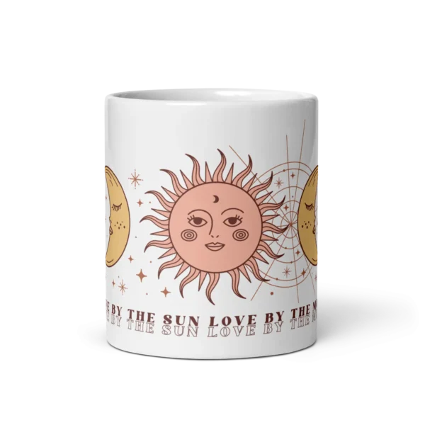 Live By Κούπα Λευκή Γυαλιστερή Sun Love By The Moon Mug Side A