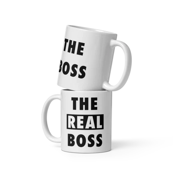 Κούπα Λευκή Γυαλιστερή The Boss & The Real Boss