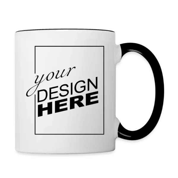 Λευκή Κεραμική Κούπα Λευκό Μαύρο - CreativePrints