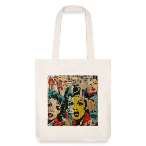 Τσάντα πάνινι με σχέδιο Pop Art #11