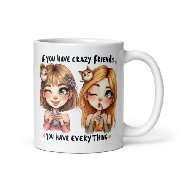 Κούπα Λευκή Γυαλιστερή Best Friend #4